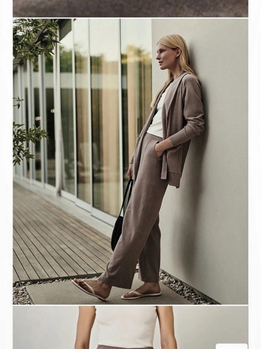 Pact Women's Deep Taupe Heather
Airplane Pintuck Wide Leg Pant Medium, Brand New
